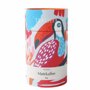 Dose Tekoha Matekaffee. 80g pulverisierter Mate-Extrakt